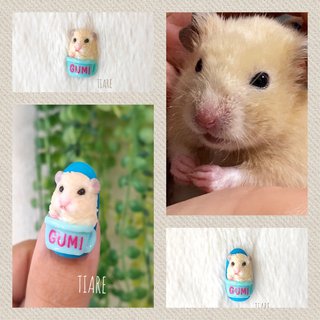 3dネイルパーツ ネイル リボン ハムスター ハート 3dネイルパーツ ネイル リボン ハムスター ハート