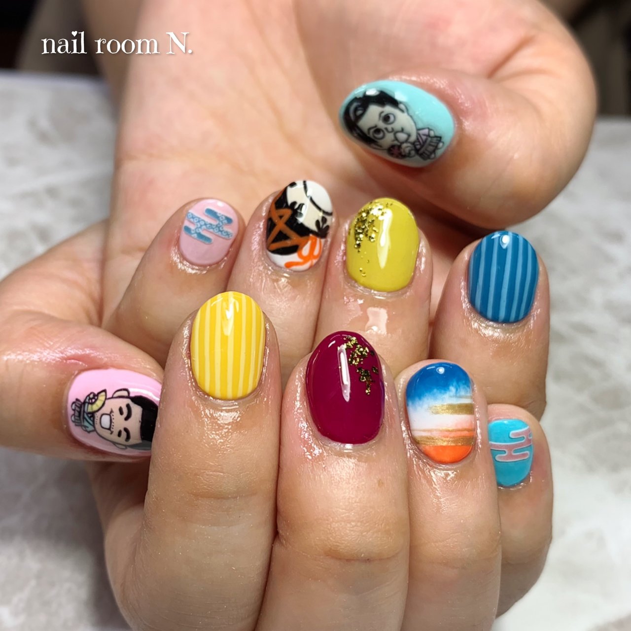 夏 オールシーズン ライブ ハンド 痛ネイル Nonのネイルデザイン No ネイルブック