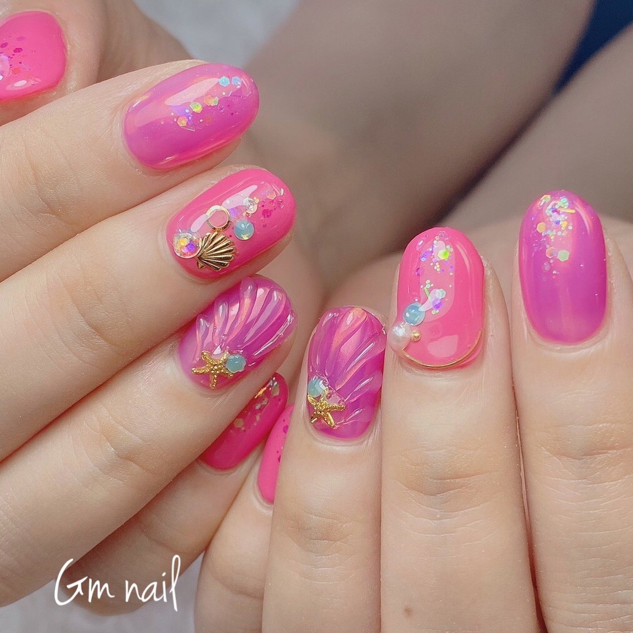 夏 海 リゾート 女子会 ハンド Gm Nailのネイルデザイン No ネイルブック