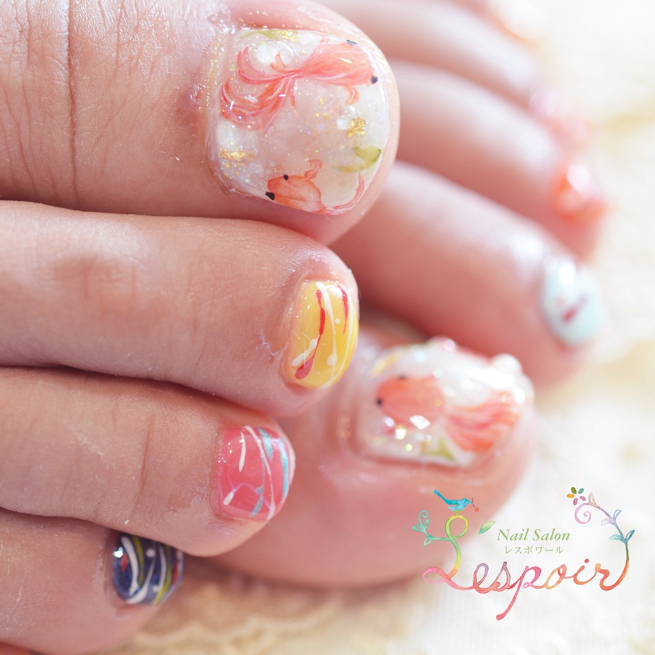 夏 旅行 七夕 女子会 フット Kaga Numazawaのネイルデザイン No ネイルブック