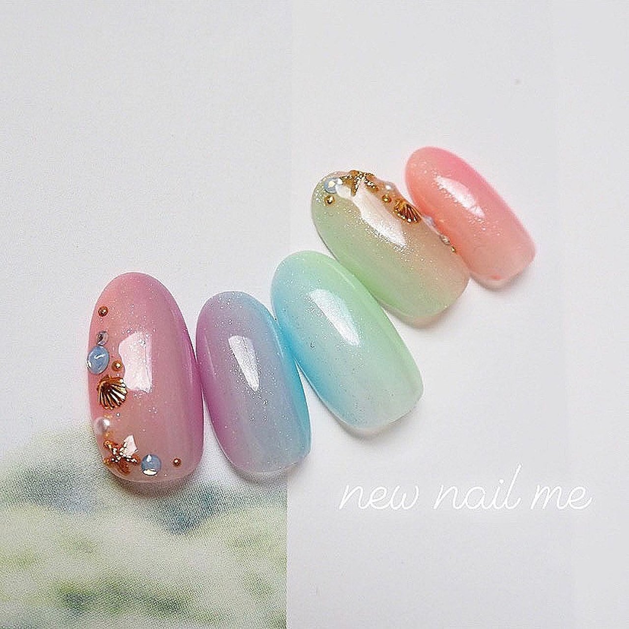 夏 海 リゾート ライブ ハンド New Nail Me ニューネイルミー 江田ももこのネイルデザイン No ネイルブック