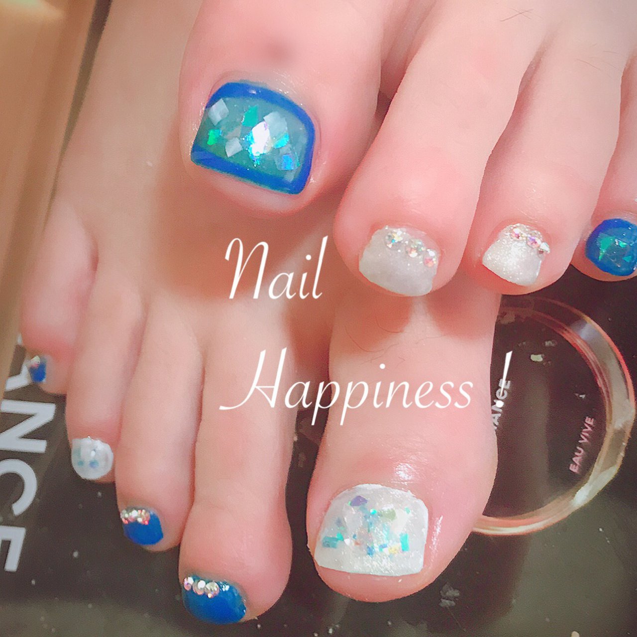 夏 オールシーズン 海 リゾート フット Nail Happiness ネイルハピネス ささきまきのネイルデザイン No ネイルブック