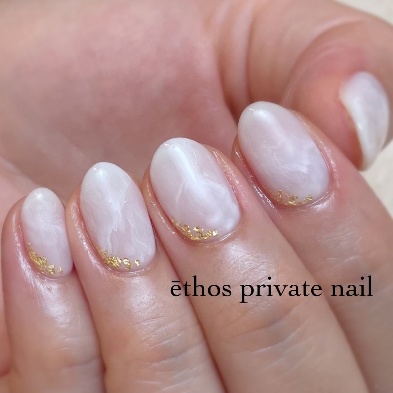 オールシーズン ブライダル ハンド シンプル ワンカラー Ethos Nailのネイルデザイン No ネイルブック