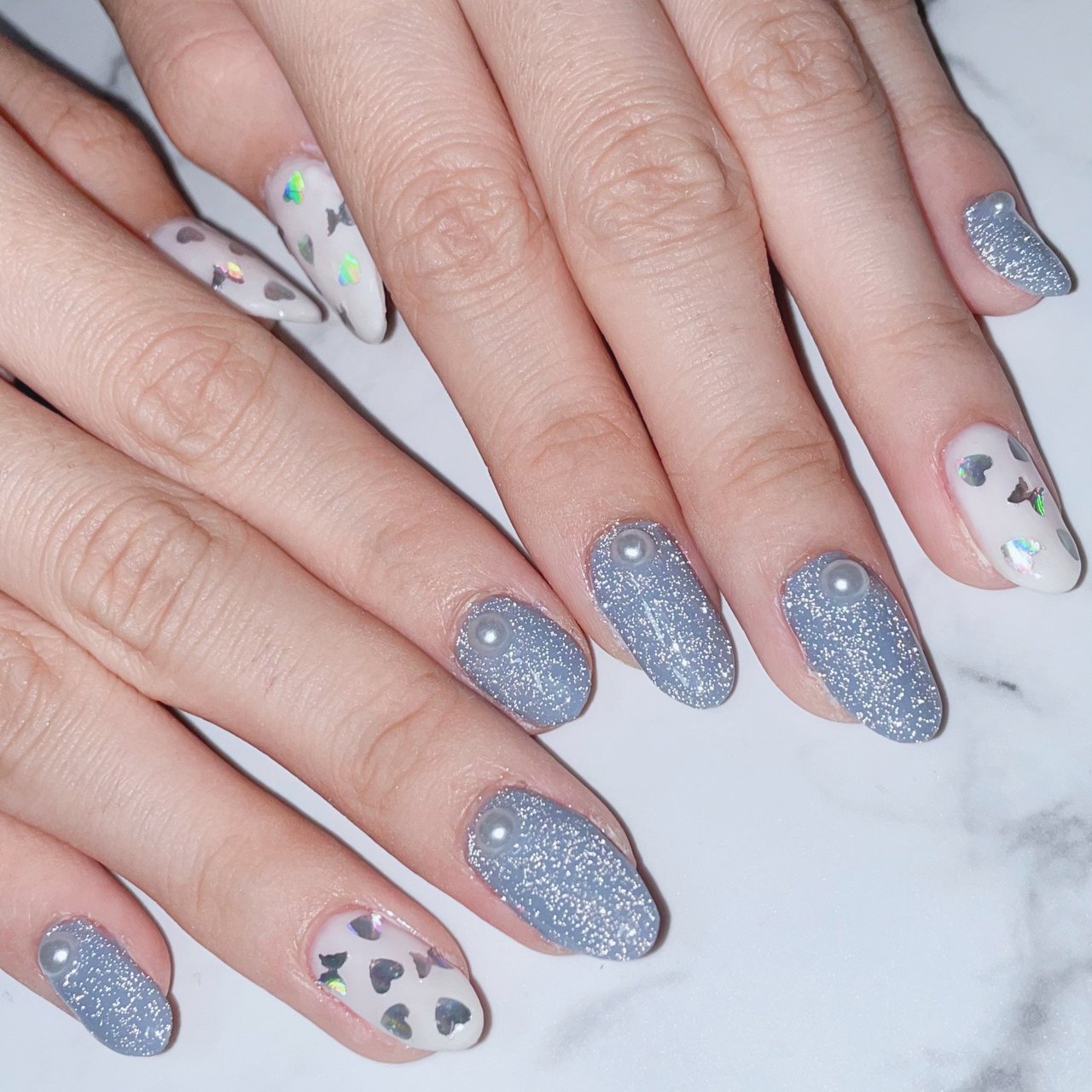 MODEL HAND ネイルアート用両手セット パーティー/ハンド/ビジュー/3D/ミラー - TAKANO SHIRAISHIの