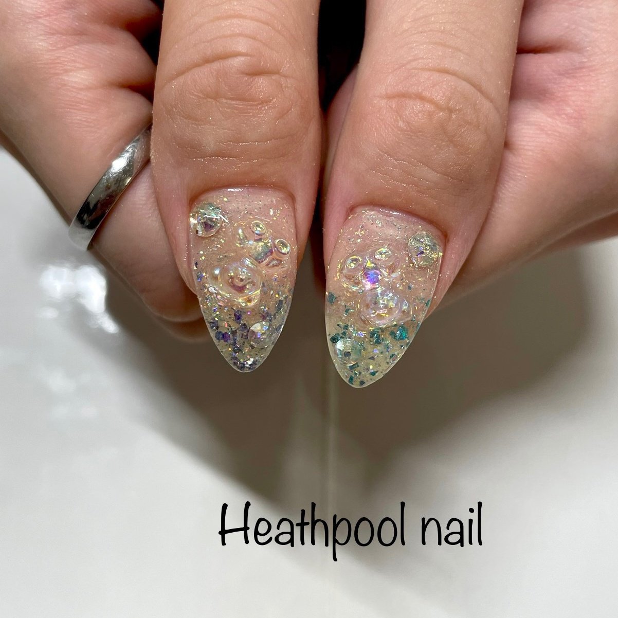 ハンド ホログラム ラメ キャラクター 星 Heathpoolnailのネイルデザイン No ネイルブック