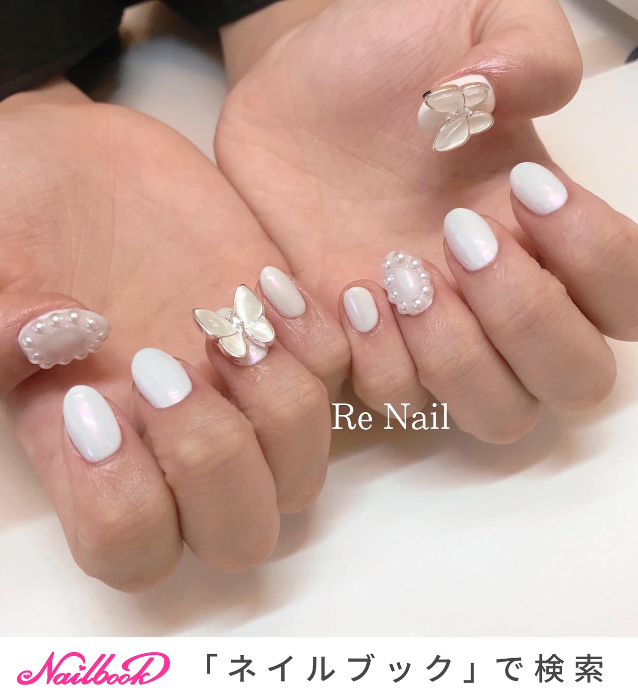 人気順｜#ホワイトワンカラーのネイルデザイン(3ページ目