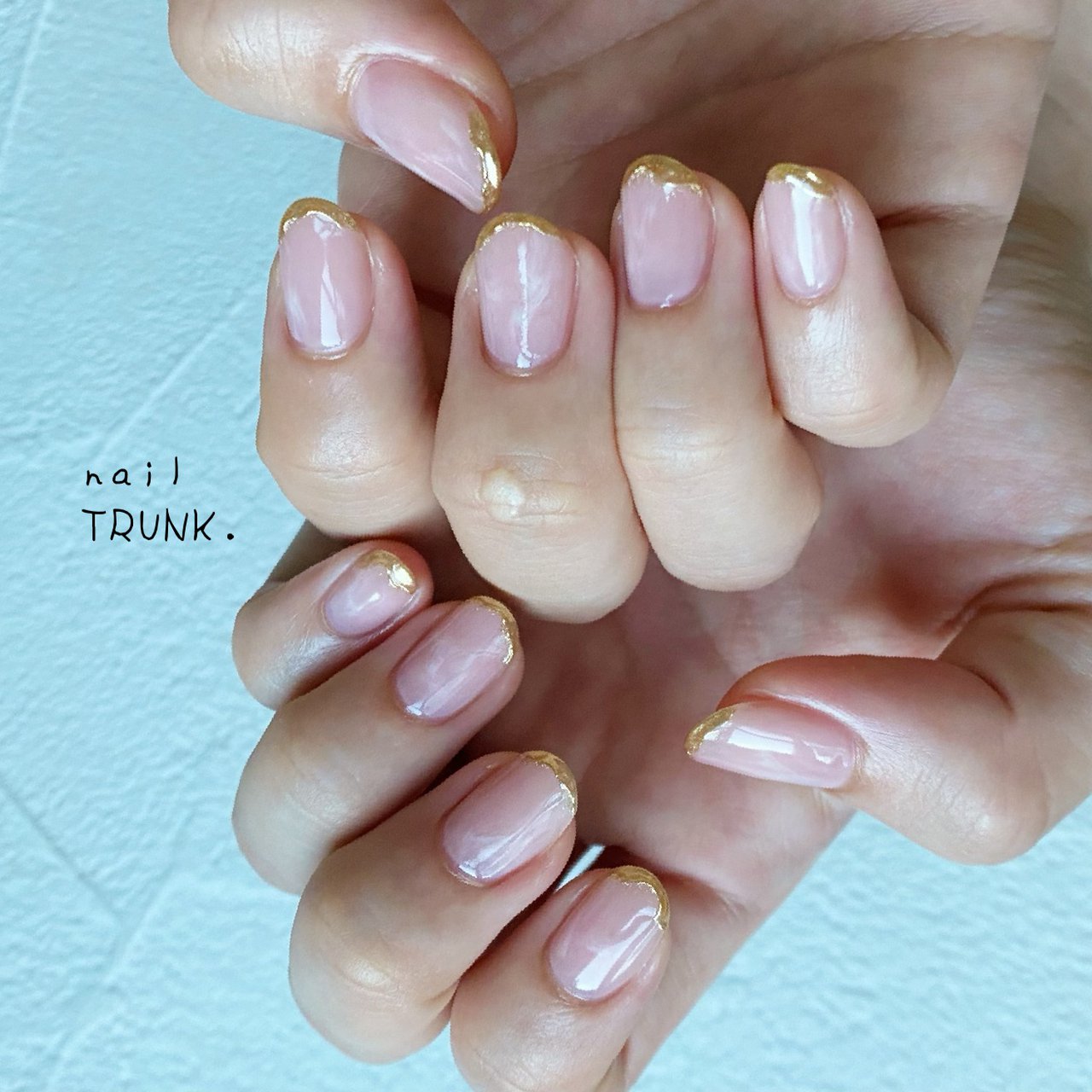 オールシーズン ハンド シンプル マーブル ミラー Nail Trunkのネイルデザイン No ネイルブック