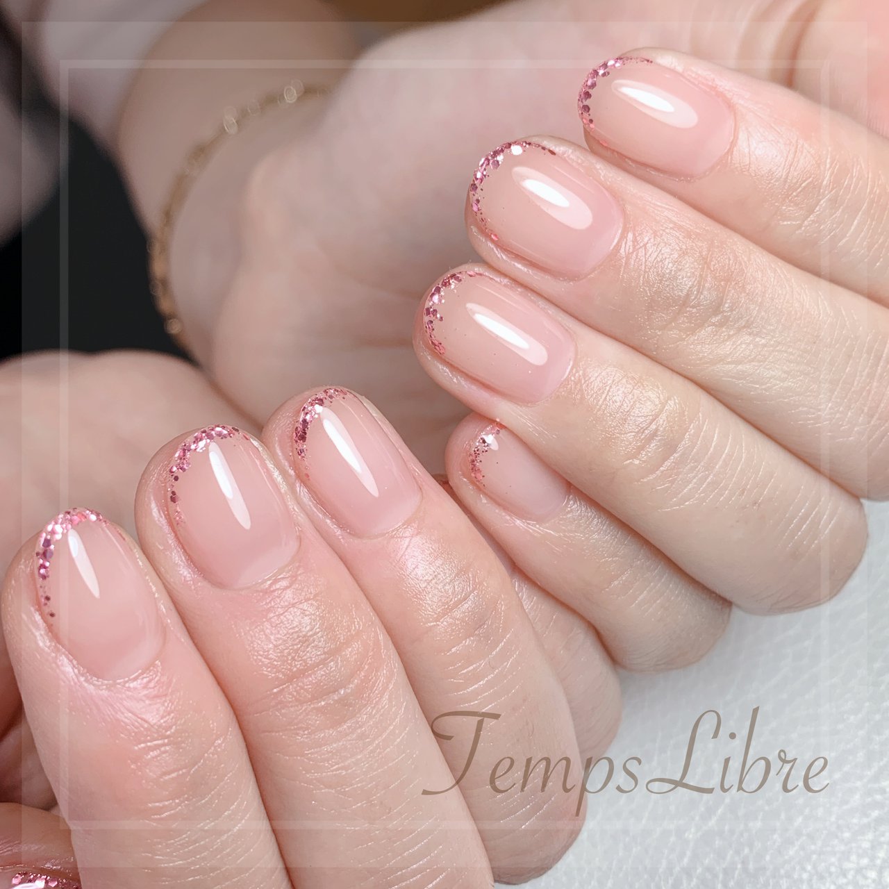 夏 オールシーズン ハンド シンプル ラメ Temps Libreのネイルデザイン No ネイルブック