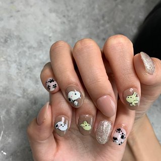 スヌーピーのネイルデザイン ネイルブック