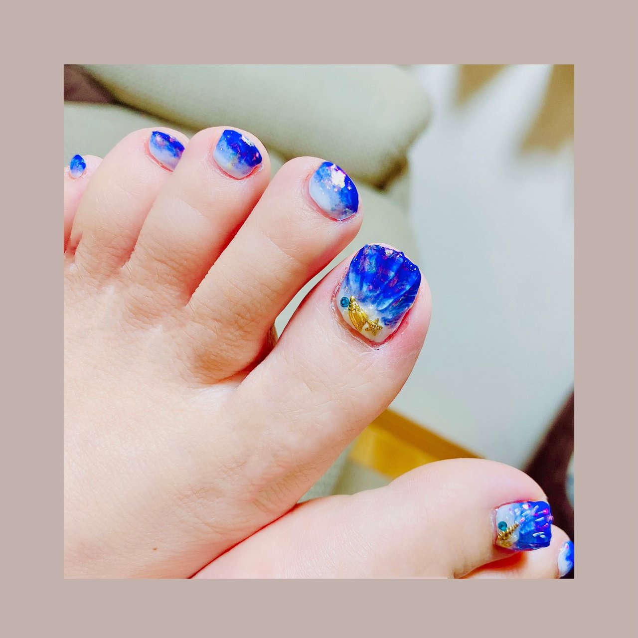 夏 リゾート 浴衣 ビジュー シェル Epikaのネイルデザイン No ネイルブック