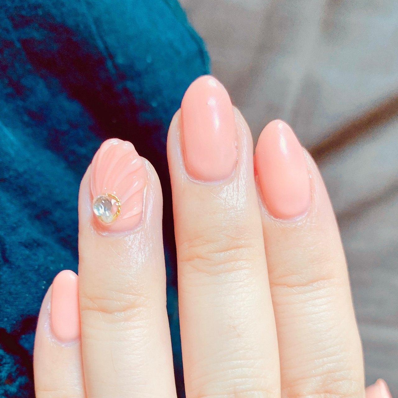 夏 リゾート 浴衣 ビジュー シェル Epikaのネイルデザイン No ネイルブック