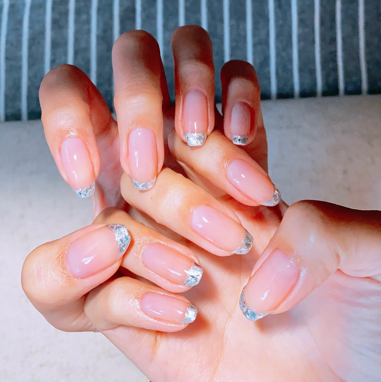 夏/オールシーズン/ハンド/フレンチ/ミディアム - ちゃんのネイル