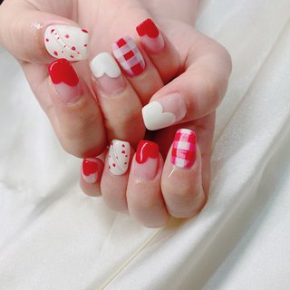 夏/オールシーズン/ハンド/フレンチ/フラワー - heaven nailのネイル