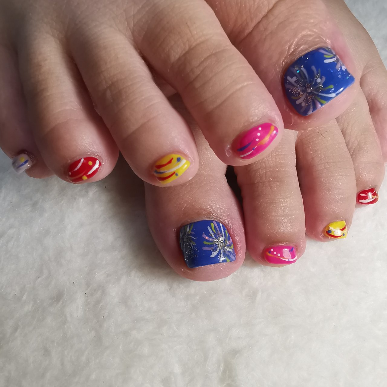 夏 七夕 リゾート 浴衣 フット Reveのネイルデザイン No ネイルブック