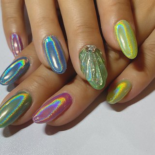 春 ユニコーンのネイルデザイン ネイルブック