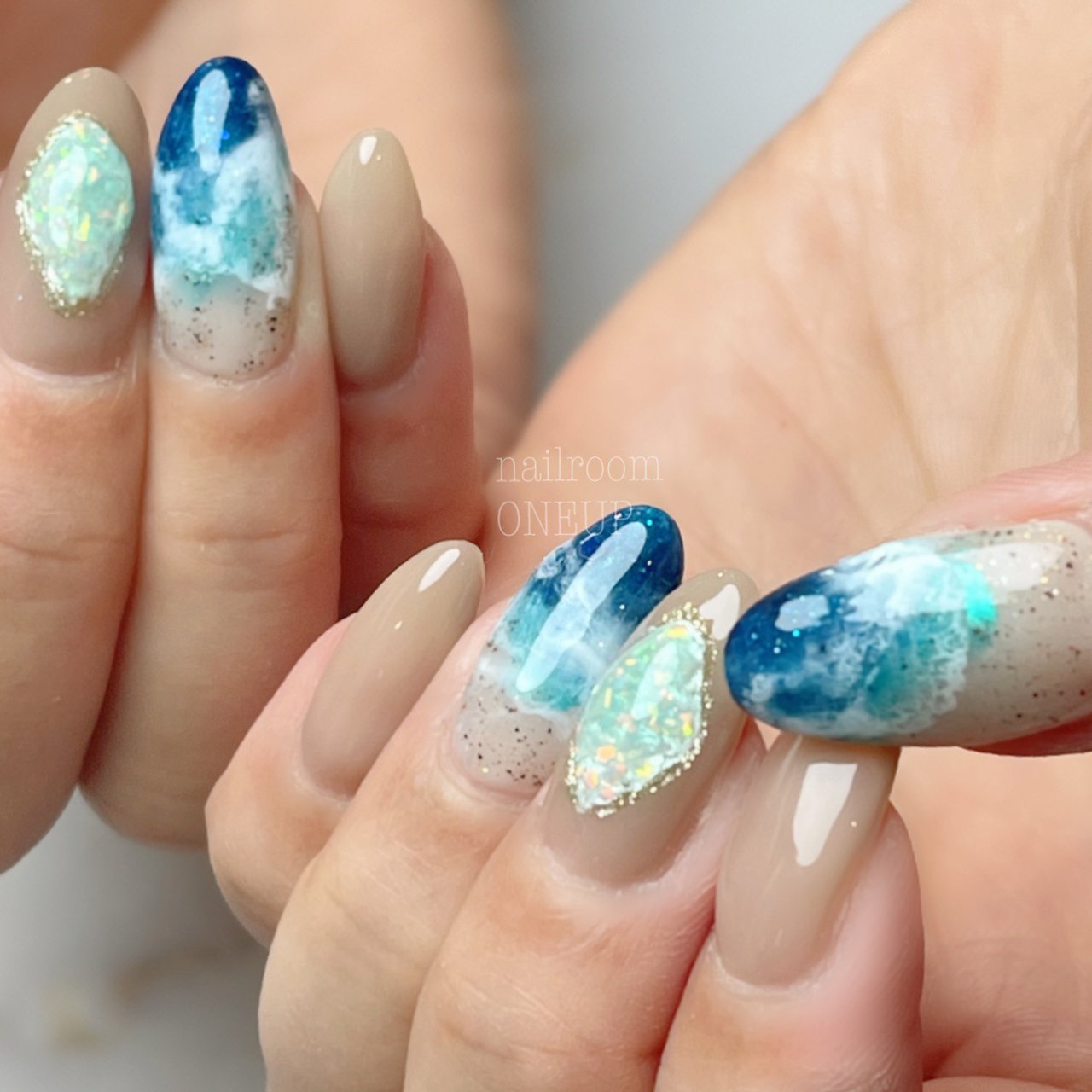 夏/旅行/海/リゾート/ハンド - nail room ONE UPのネイルデザイン[No 