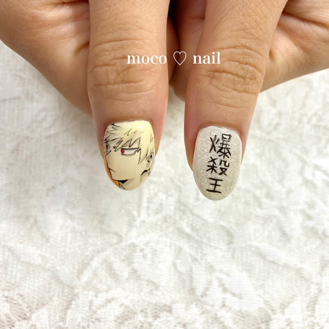 ハンド 痛ネイル オレンジ ブラック Moco Nailのネイルデザイン No ネイルブック