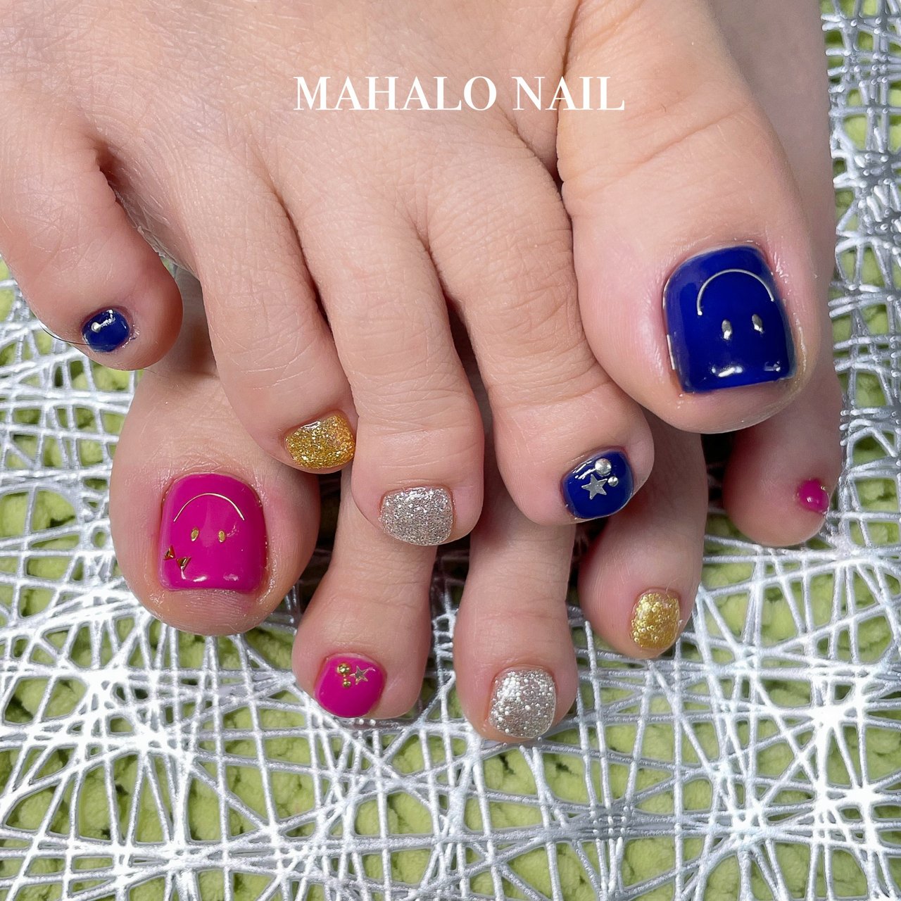 ピンク ネイビー Mahalo Nailのネイルデザイン No ネイルブック