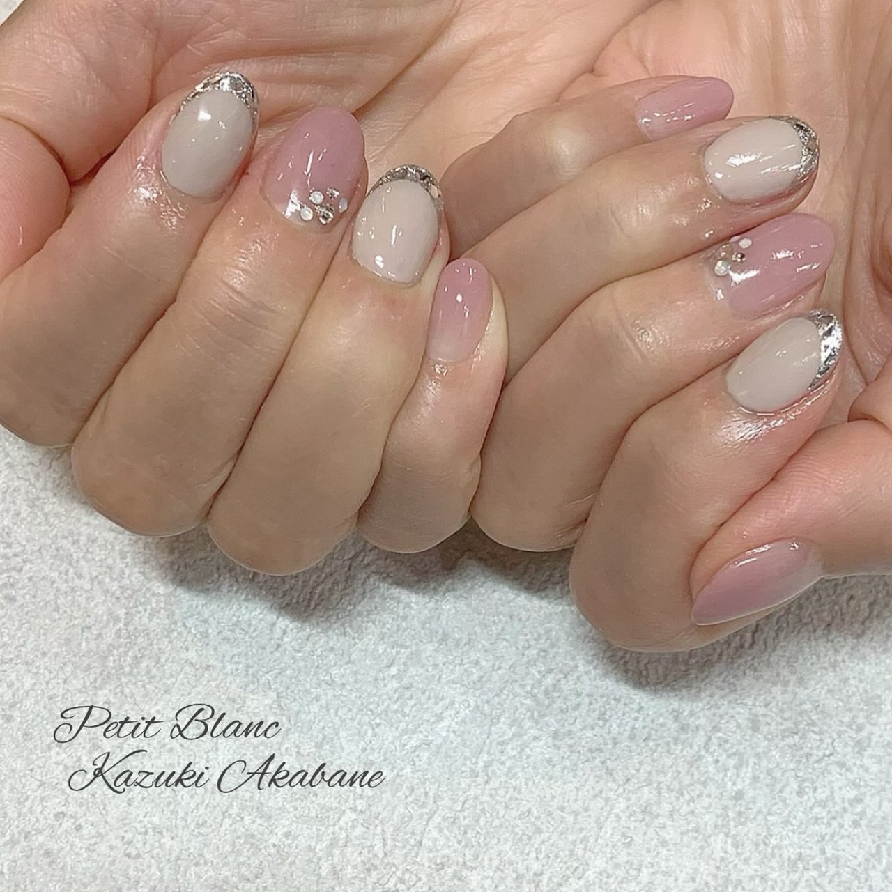 オフィス デート ハンド シンプル フレンチ Kazuki Nail のネイルデザイン No ネイルブック