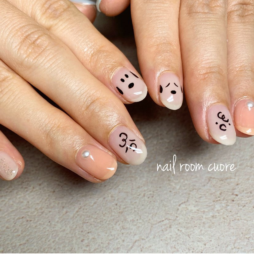 オールシーズン ハンド シンプル ワンカラー キャラクター Nailroom Cuore 松尾典子のネイルデザイン No ネイル ブック