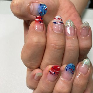 水風船ネイルのネイルデザイン ネイルブック