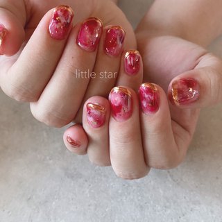 いちごミルクのネイルデザイン ネイルブック