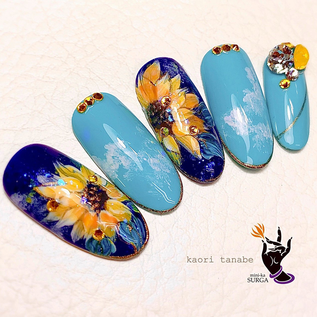 夏 旅行 リゾート ハンド ワンカラー 田邉薫 Kaori Tanabe のネイルデザイン No ネイルブック