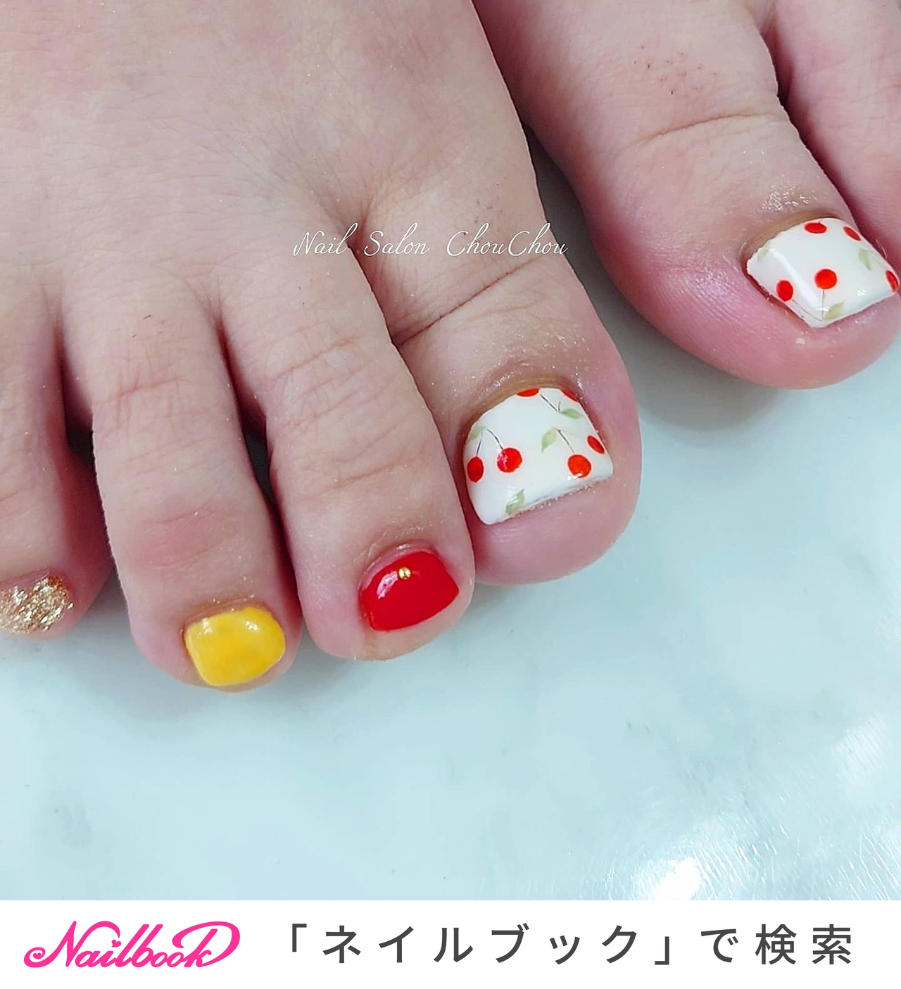 フット フルーツ ミディアムのネイルデザイン ネイルブック