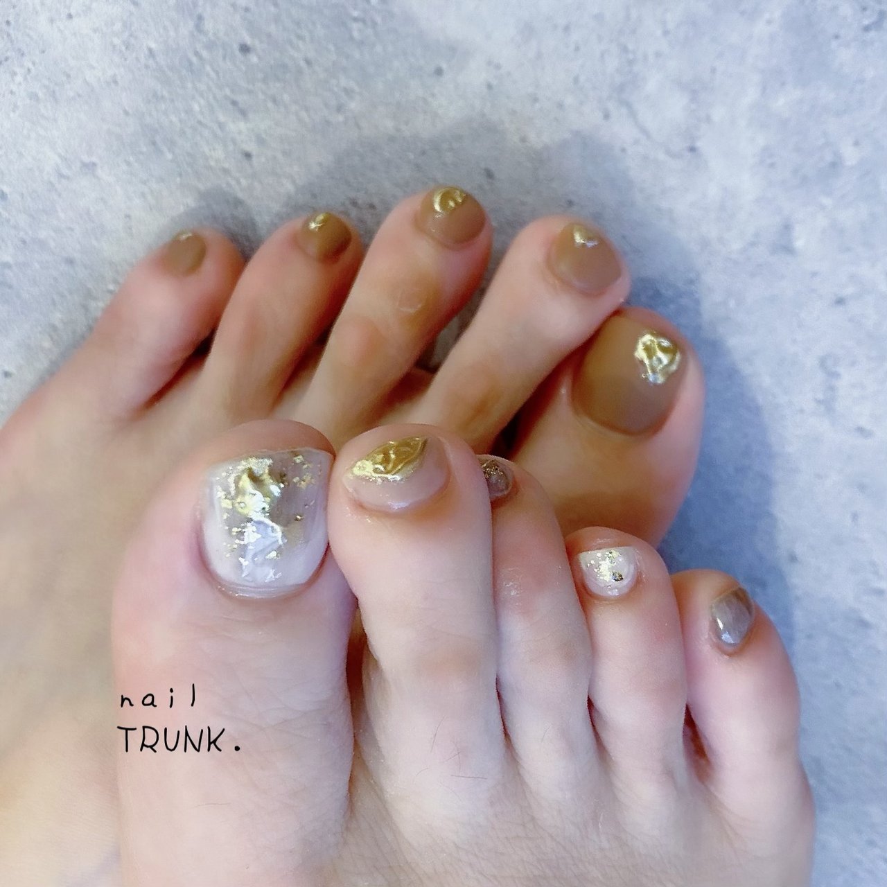 夏 フット ニュアンス マット ミラー Nail Trunkのネイルデザイン No ネイルブック