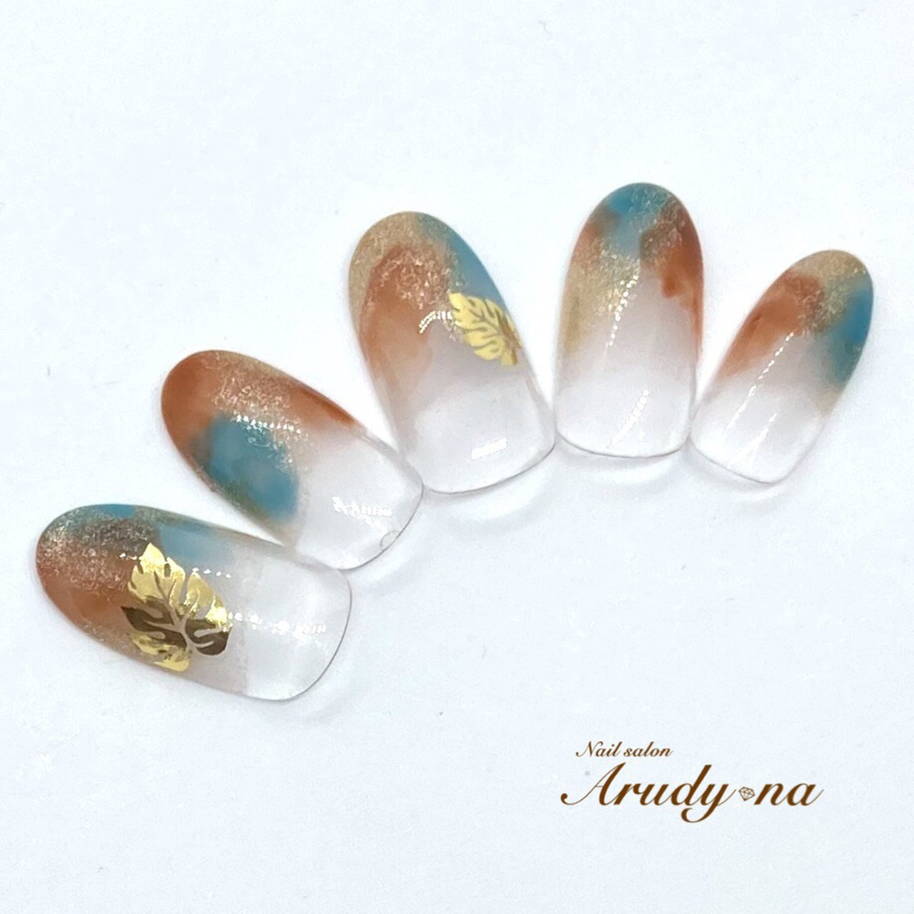 夏 ハンド グラデーション ニュアンス ミディアム Arudy Naのネイルデザイン No ネイルブック