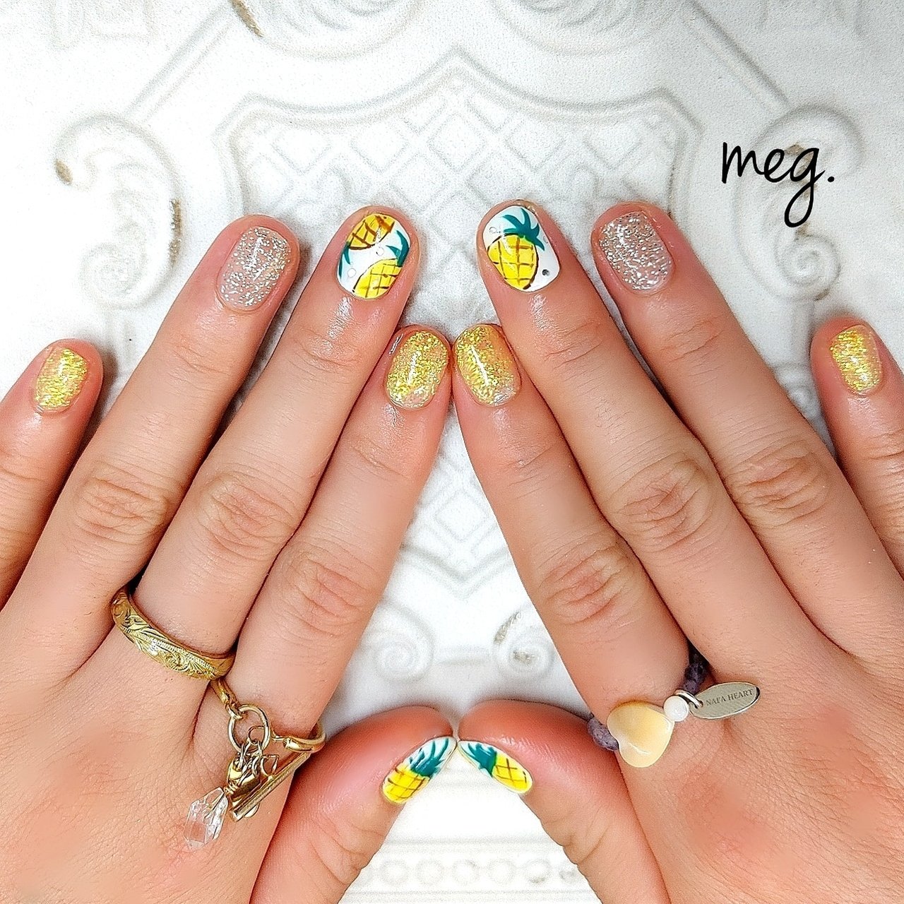 夏 リゾート パーティー 女子会 ハンド Meguppeのネイルデザイン No ネイルブック