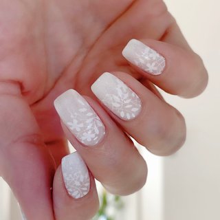 ブライダル マニキュア セルフネイルのネイルデザイン ネイルブック