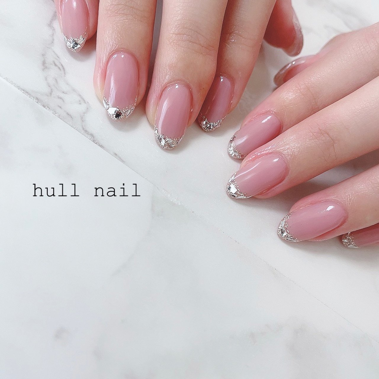 春 夏 ハンド フレンチ ピンク Hull Nailのネイルデザイン No ネイルブック