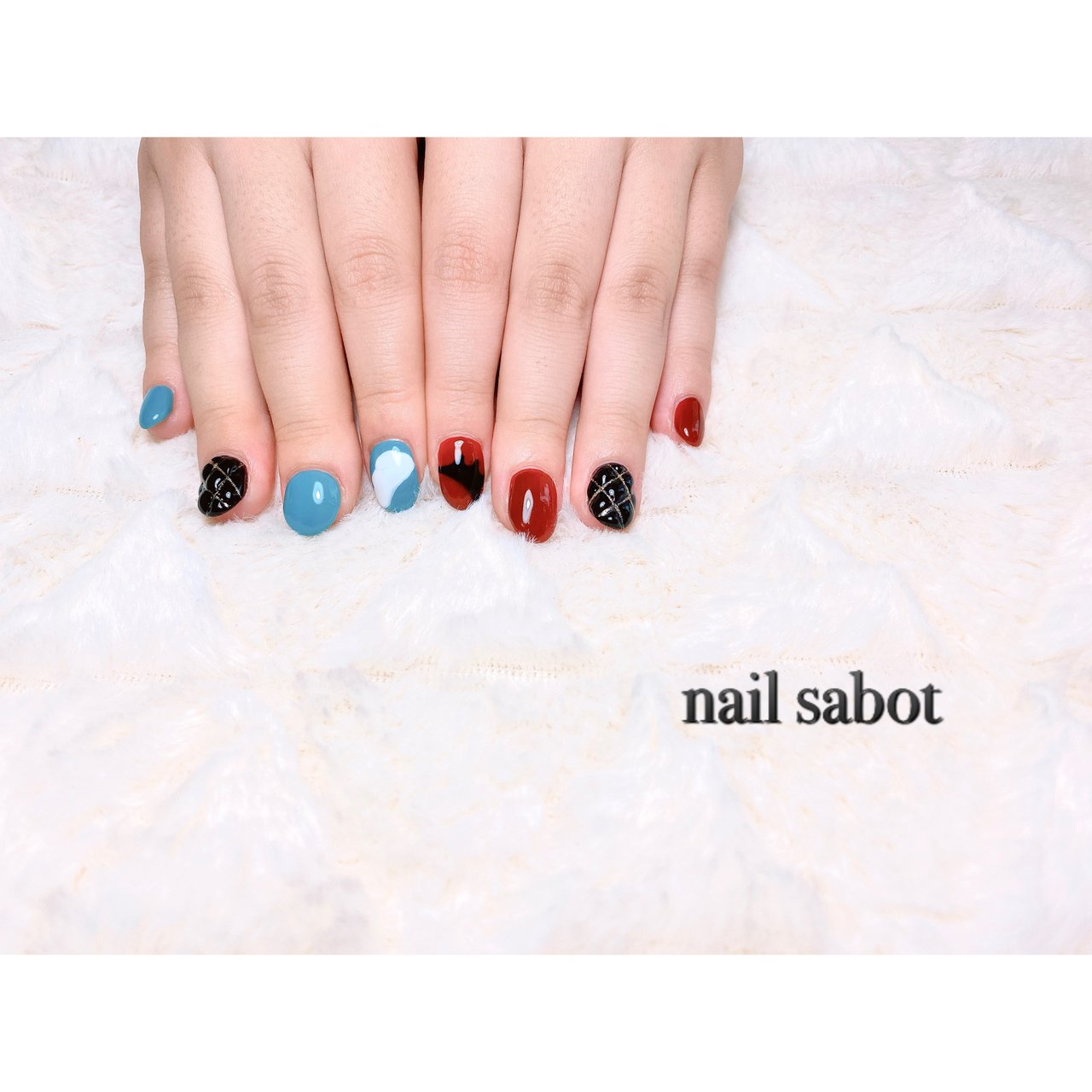 夏 オールシーズン ライブ ハンド ワンカラー 小さなサロンnail Sabotのネイルデザイン No ネイルブック