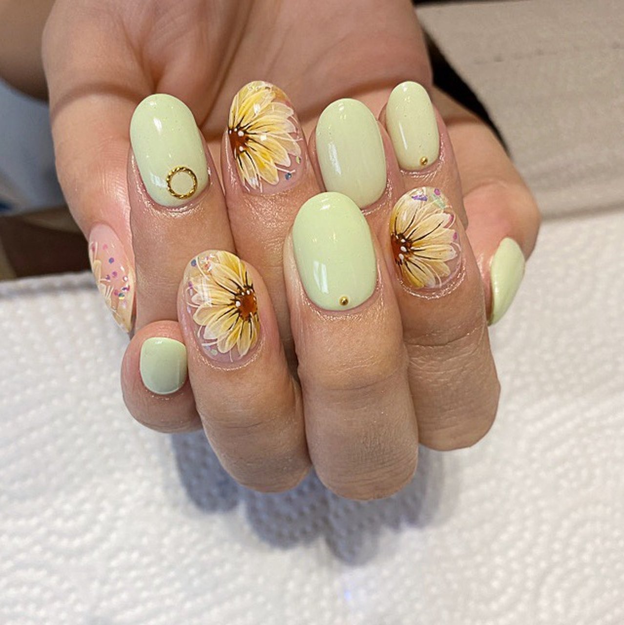 夏 浴衣 ハンド シンプル ワンカラー Mami Nail Salon Fika のネイルデザイン No ネイルブック