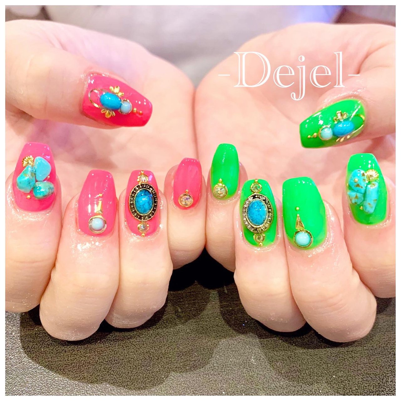 夏 海 リゾート パーティー ハンド Nail Salon Dejel ディジェールのネイルデザイン No ネイルブック