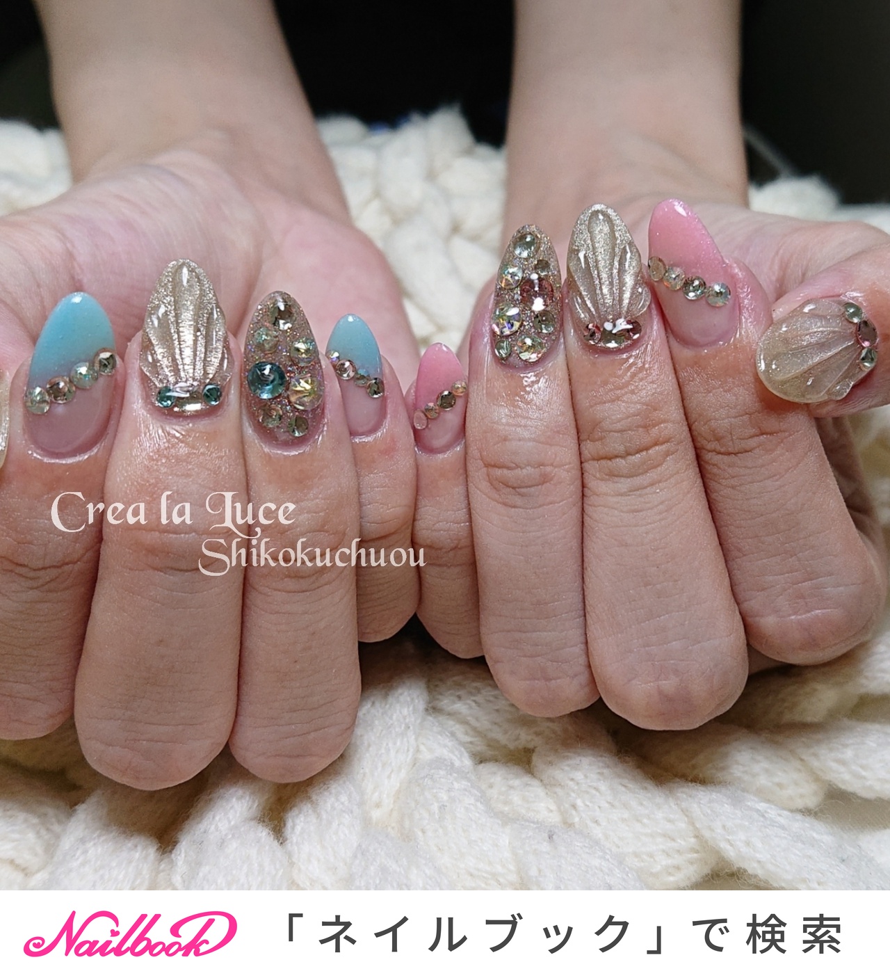 フランス製★JUSTINE CLENQUET★LUCE ネイルリング 輝くグリーン 1280_lc