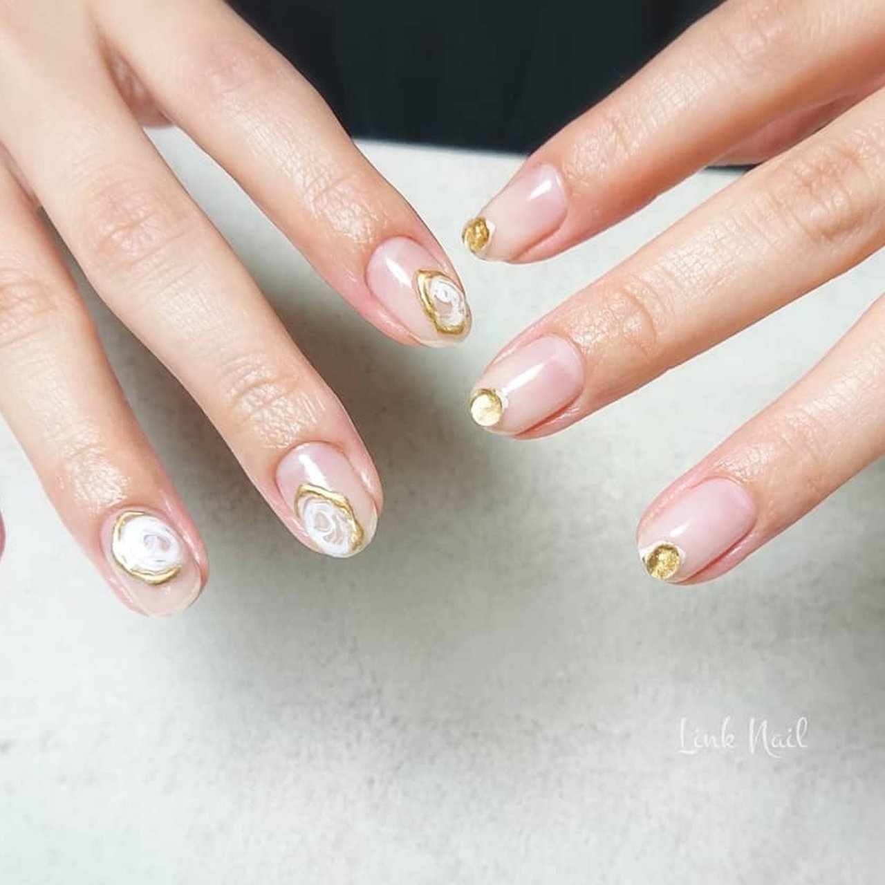 春 夏 オールシーズン 女子会 ハンド Link Nailのネイルデザイン No ネイルブック