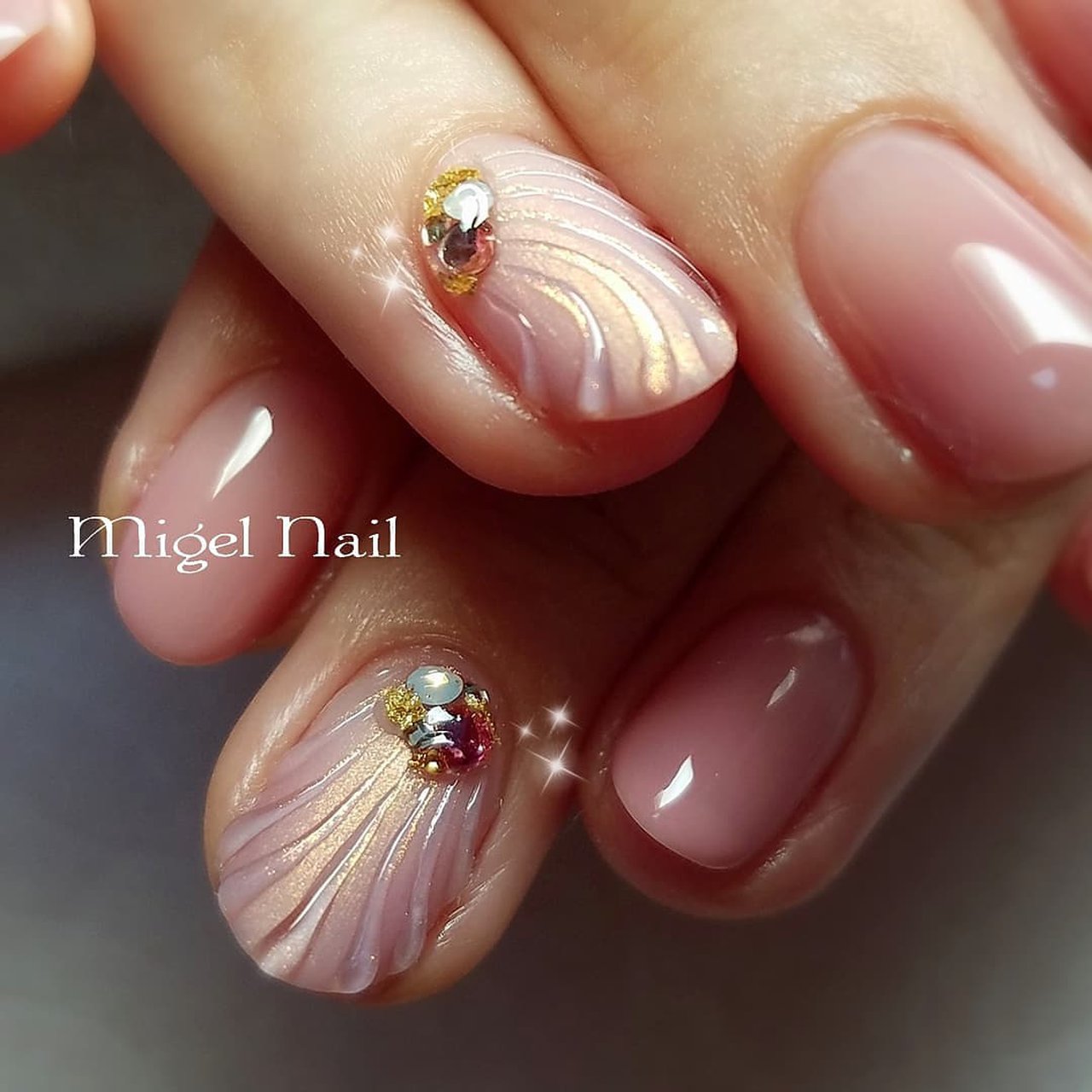 夏 海 リゾート オフィス シンプル Migel Nailのネイルデザイン No ネイルブック