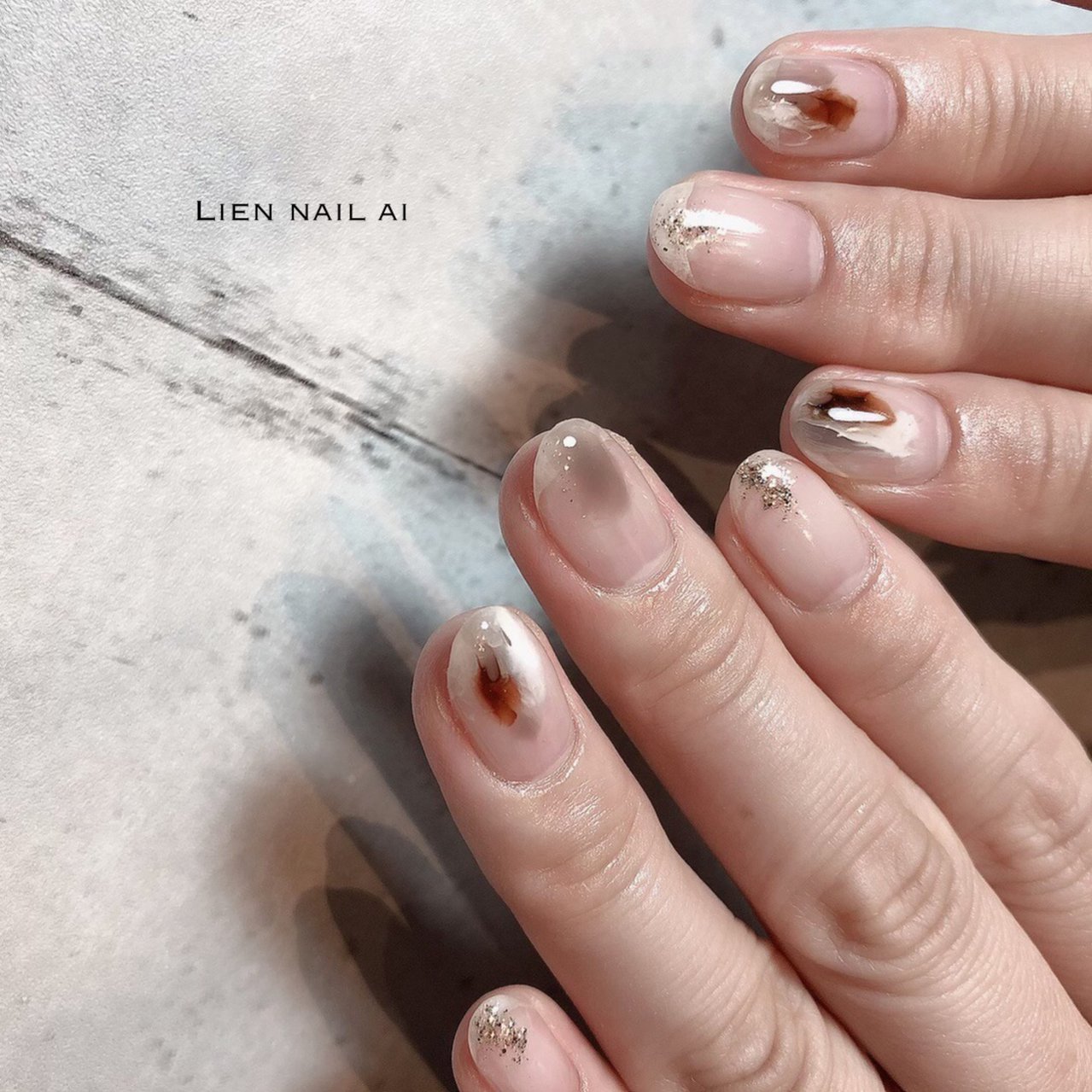 夏 秋 ハンド ニュアンス ホワイト I のネイルデザイン No ネイルブック