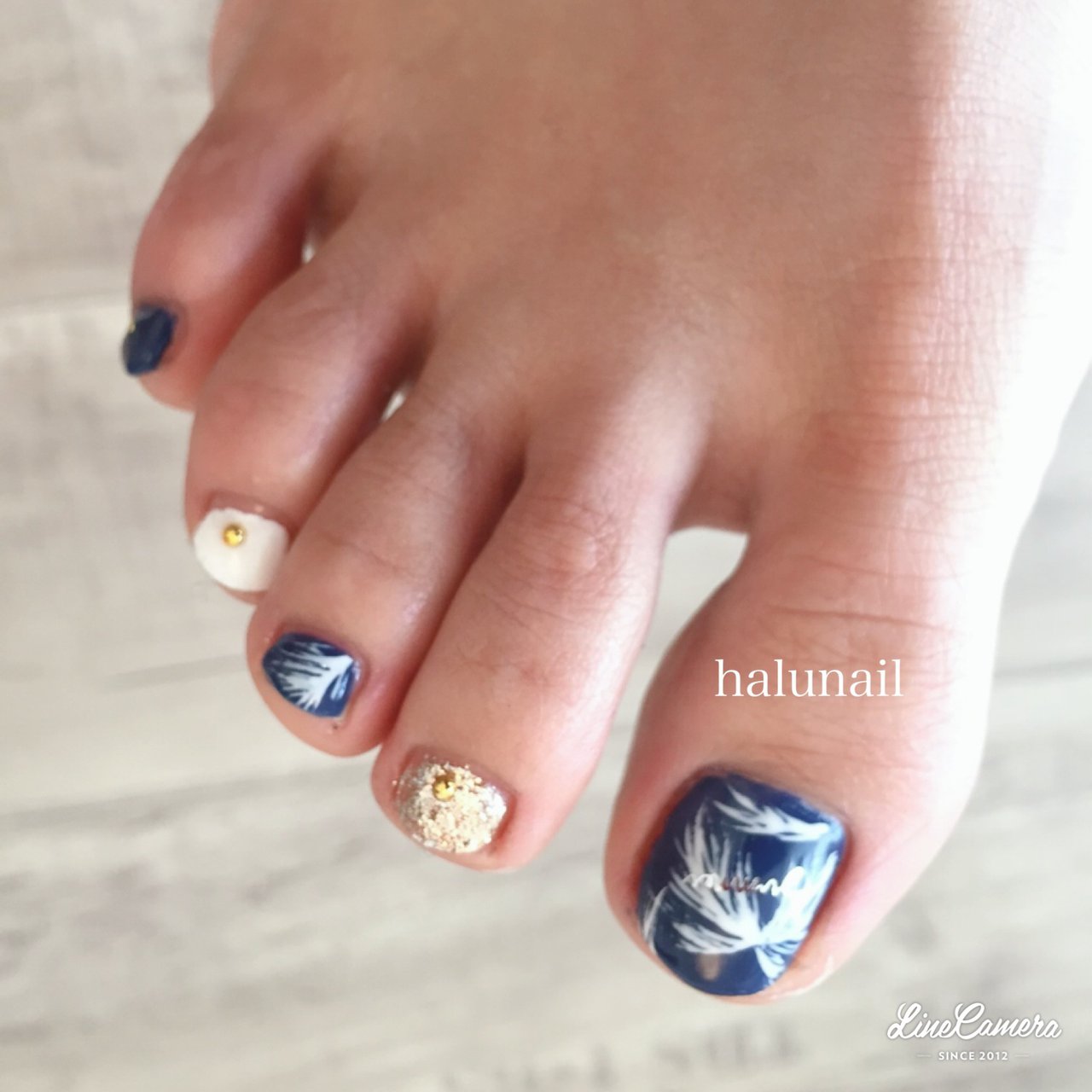 夏 海 リゾート 浴衣 フット Halu Nailのネイルデザイン No ネイルブック