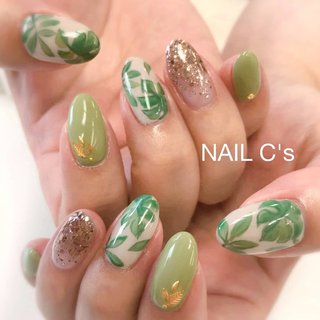 モンステラネイルのネイルデザイン(2ページ目)｜ネイルブック 