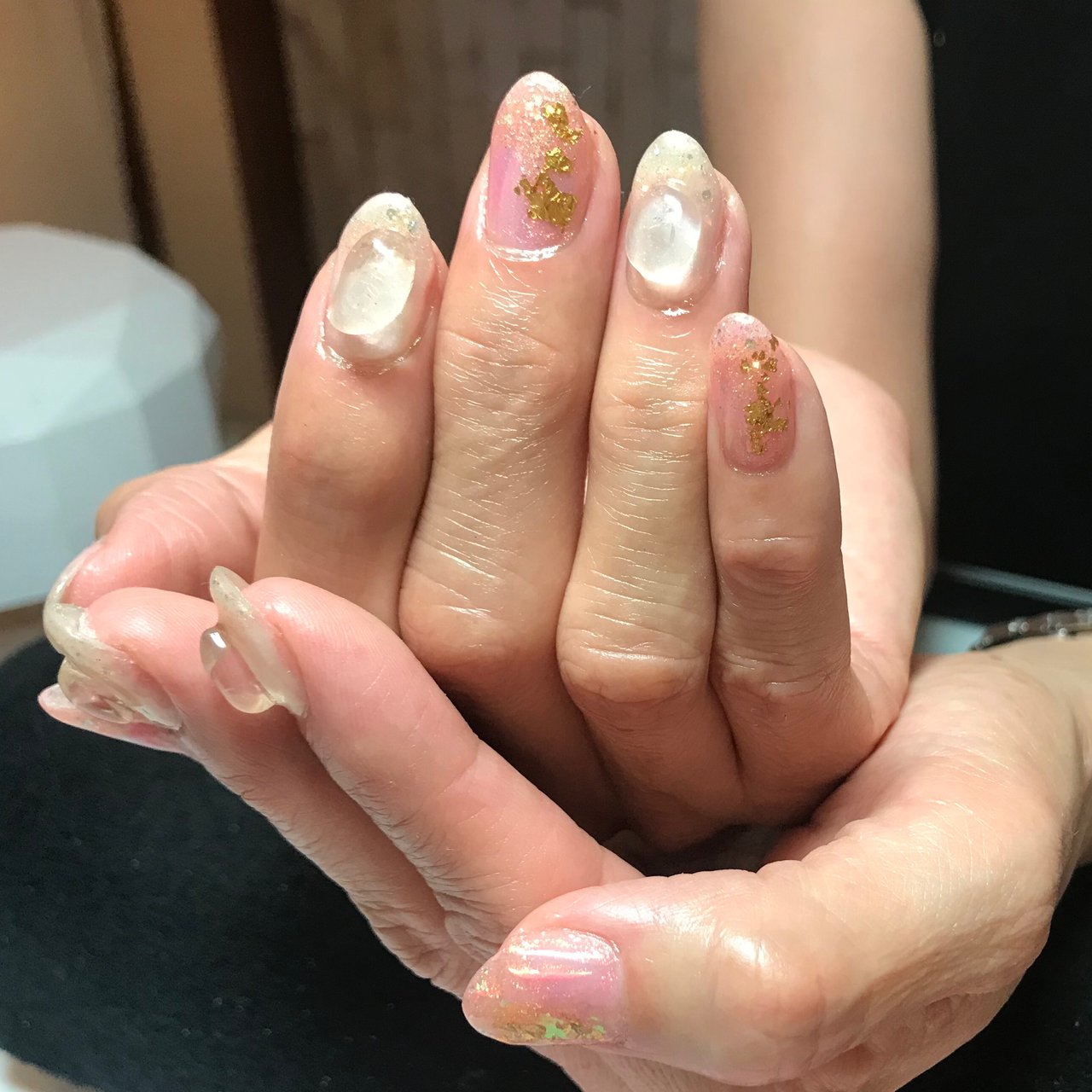 夏 オールシーズン ハンド ラメ オーロラ A Nailのネイルデザイン No ネイルブック