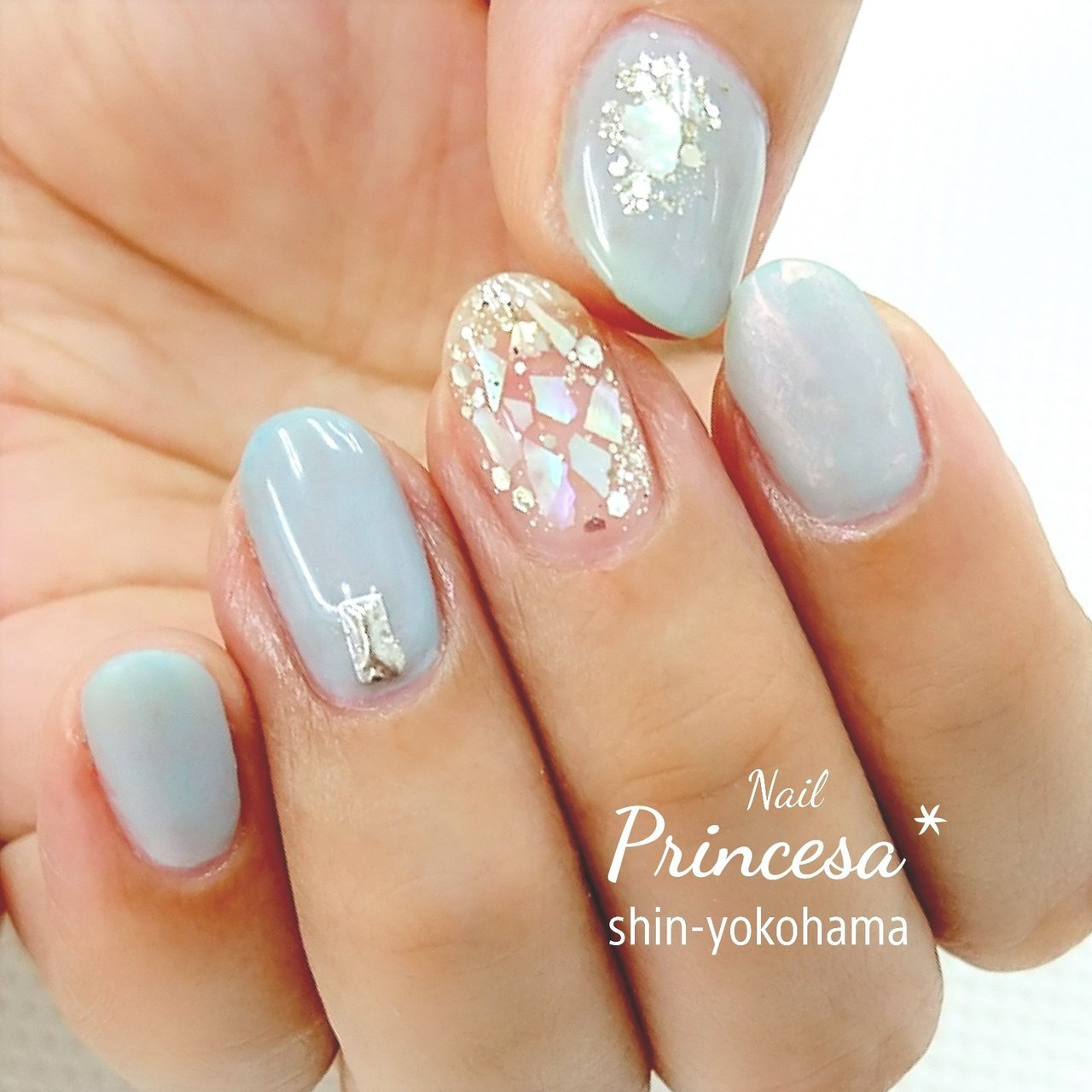 夏 リゾート オフィス ハンド シンプル Nail Princesa 新横浜 ネイルプリンセサのネイルデザイン No ネイル ブック