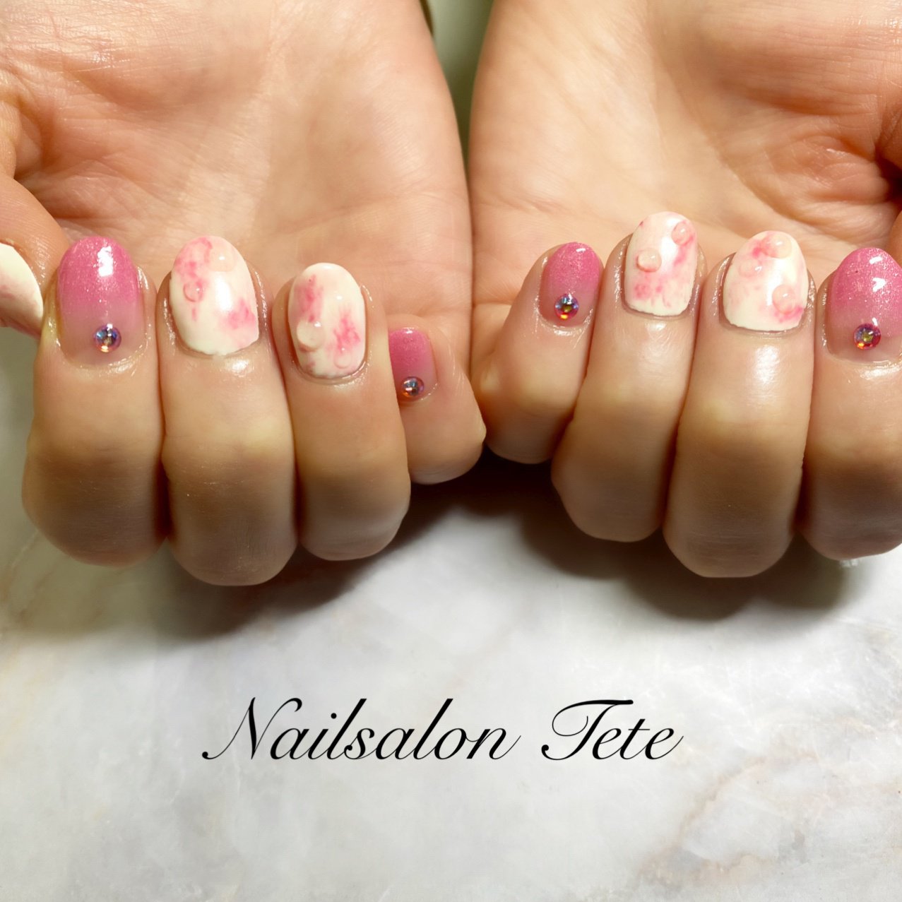 夏 梅雨 オフィス パーティー ハンド Nailtete 駅前店のネイルデザイン No ネイルブック