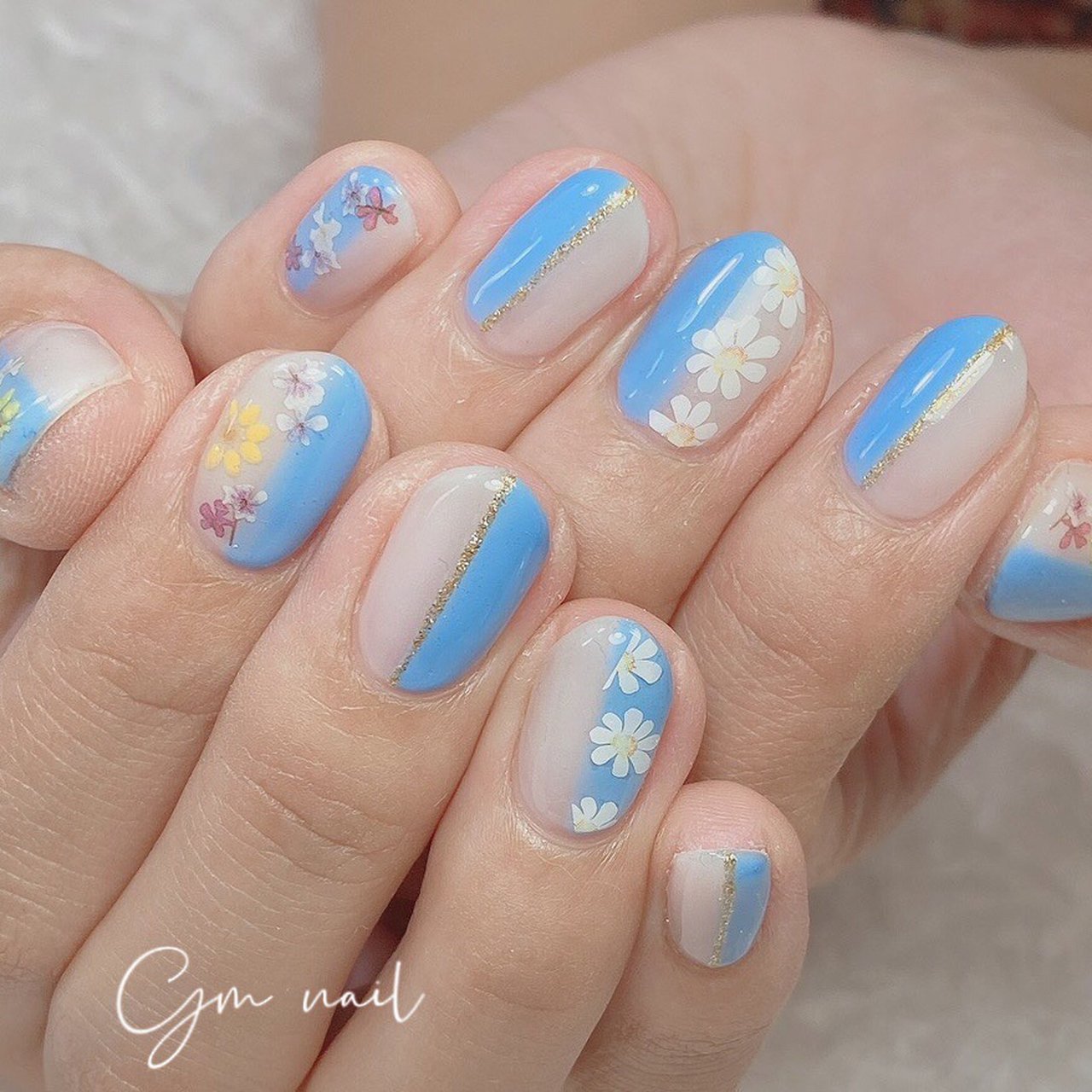 夏 オールシーズン ライブ デート ハンド Gm Nailのネイルデザイン No ネイルブック