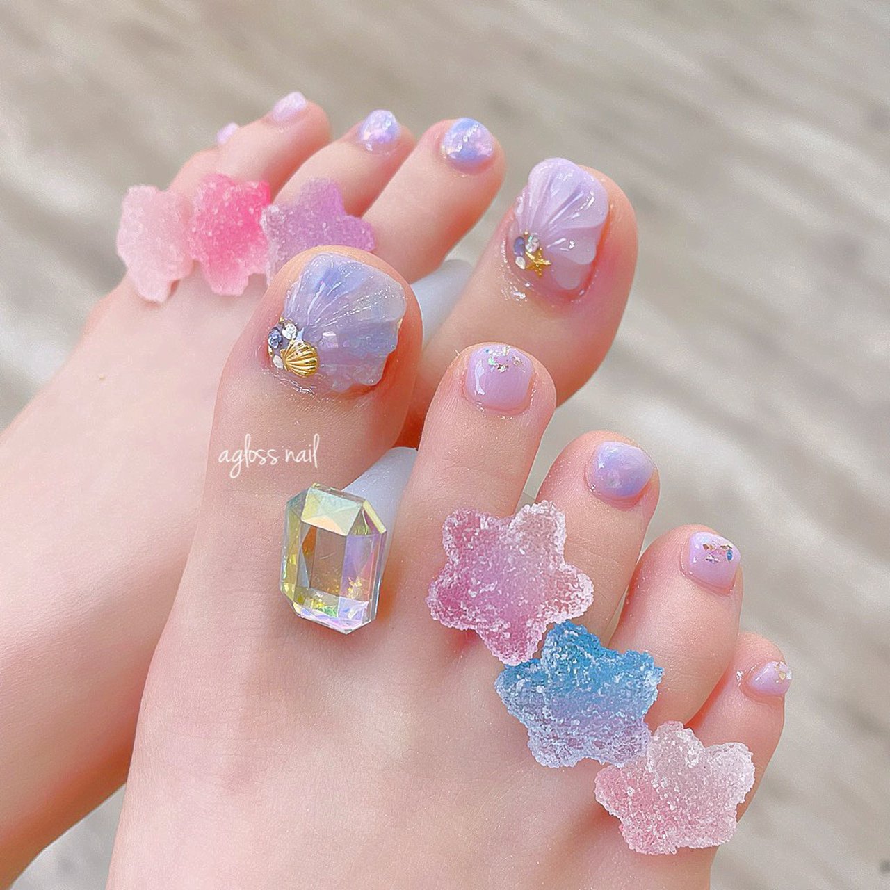 春 夏 秋 冬 フット Agloss Nailのネイルデザイン No ネイルブック