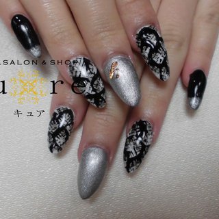 パイソン柄のネイルデザイン ネイルブック