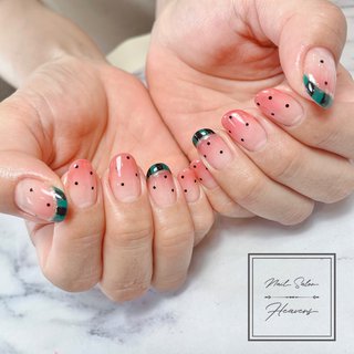 すいかのネイルデザイン ネイルブック