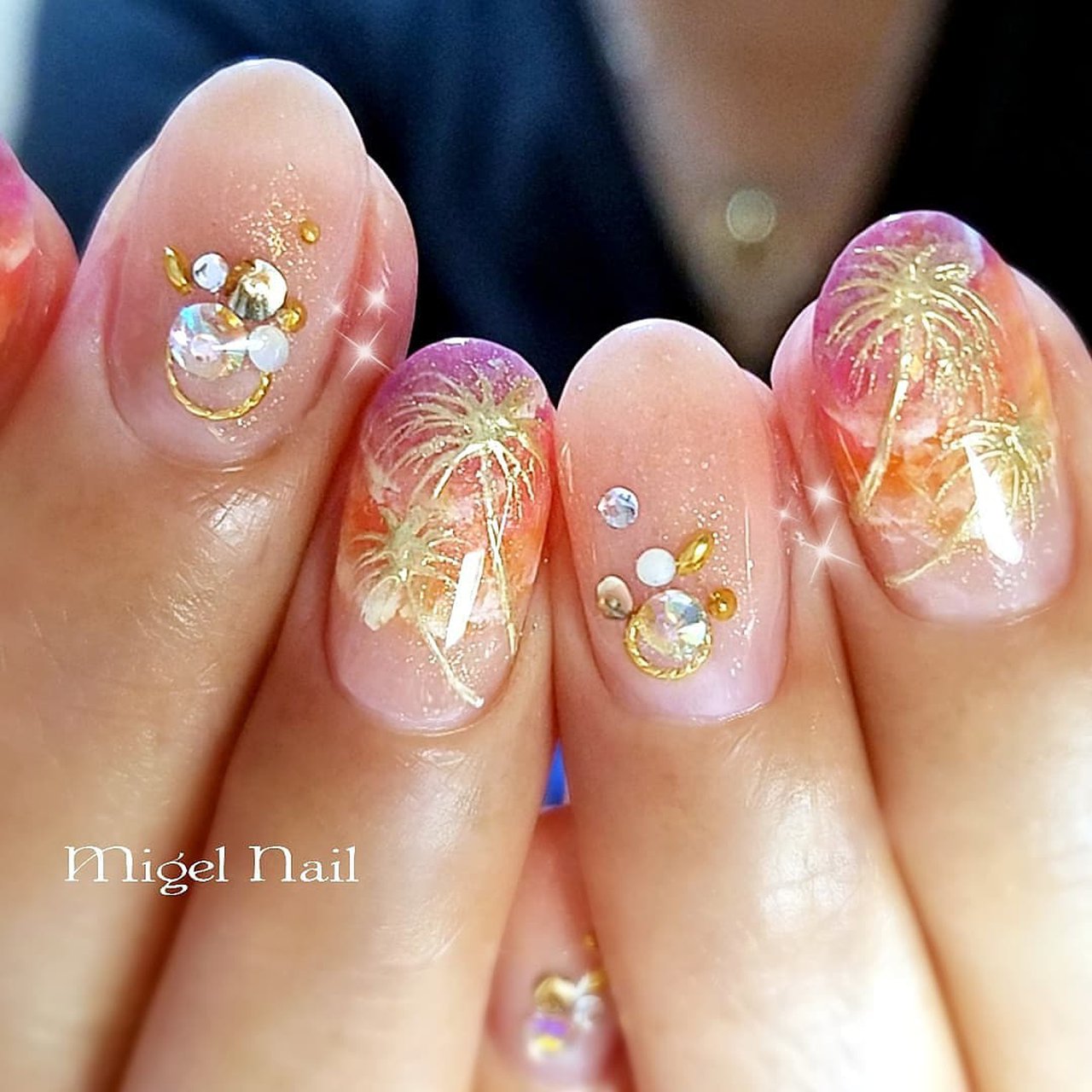 夏 海 リゾート ライブ ハンド Migel Nailのネイルデザイン No ネイルブック